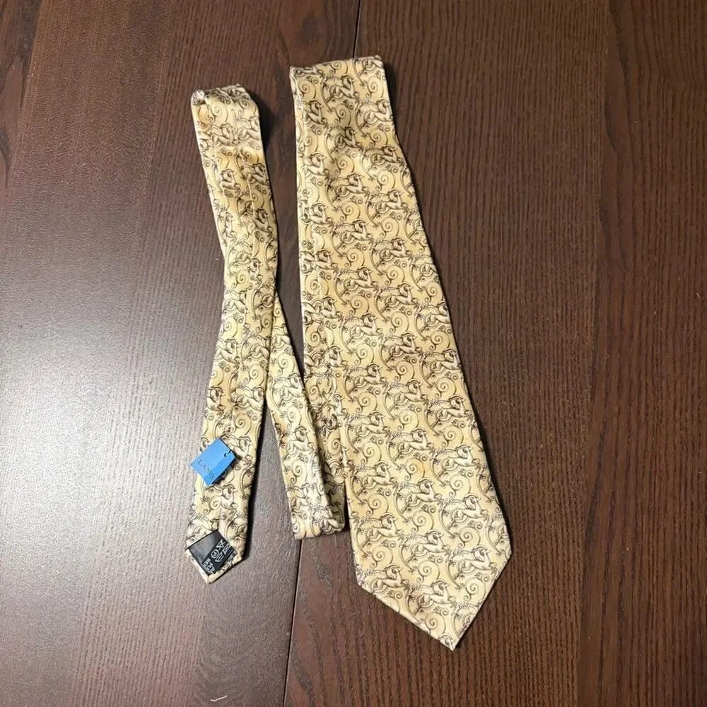 Lanvin Paris Vintage Silk Tie